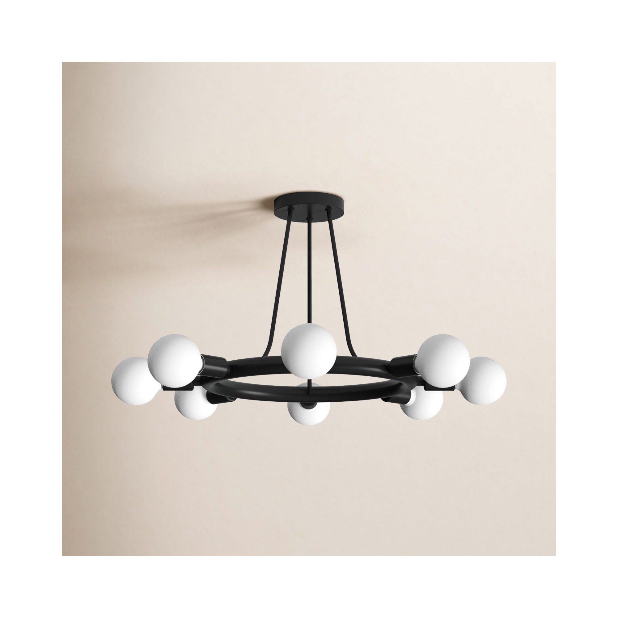 8 Light Semi Flush Mount