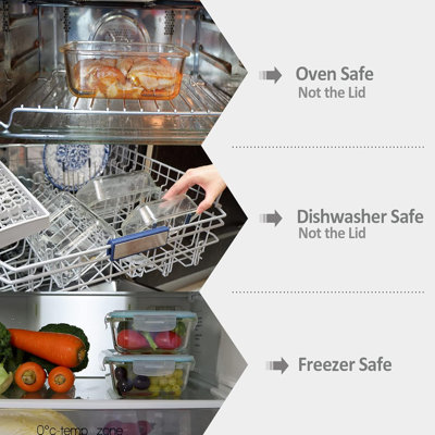 6-pack Airtight Glass Food Storage Containers