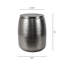 Merida 19" Modern Rustic Hammered Metal Drum Storage Side Table with Lid-113495415