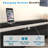 Queen Size Bed Frame With 8 Storage Drawers, LED Headboard With Charging Station, Metal Platform Bed Frame, No Box Spring Needed, Noise-Free, Stable And Solid, BLACK-924010899