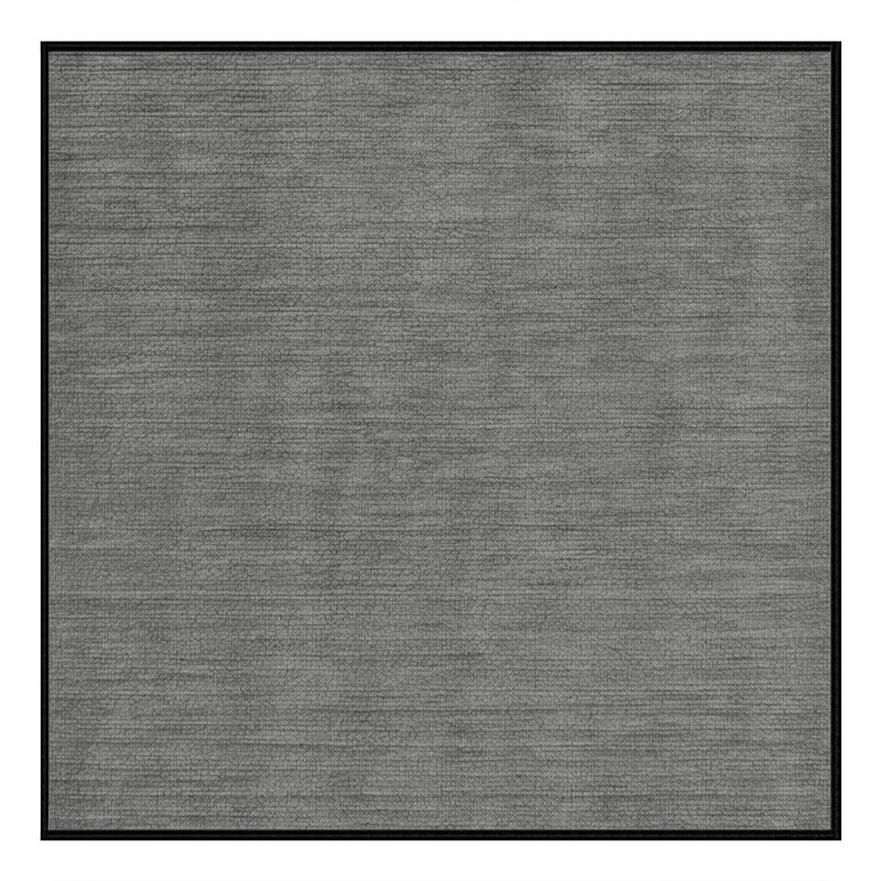 Machine Washable Solid Gray Area Rug, Square 4'