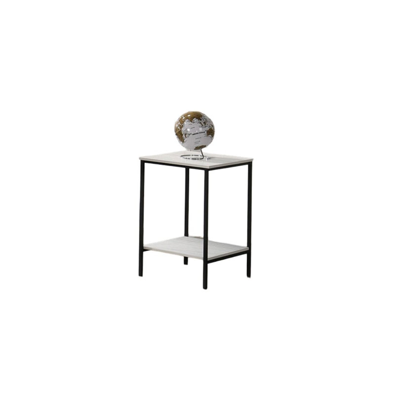 Ensemble de table 3 pièces de style rustique à finition blanche 1 table basse 2 tables de bout 2 pièces de style minimaliste