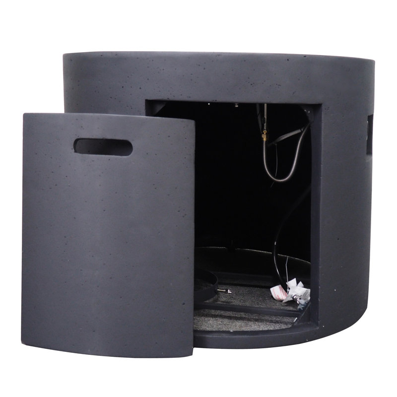 40,000 Fire Table, 31.89 Inches Deep, Dark Grey, Simple Assembly High, Install Without Hesitation