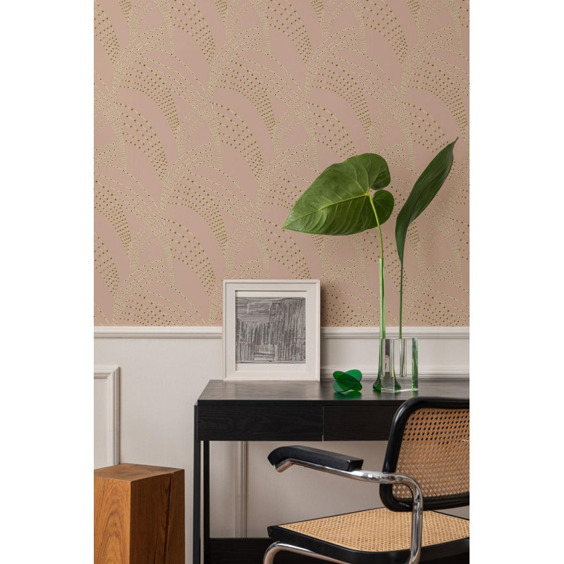 Sea Grass - Wallpaper, Mauve, Faux Grasscloth