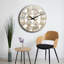 Horloge murale élégante Elegant, 19,7 pouces de diamètre | 100% panneau de fibres à densité moyenne, épaisseur: 0,2 pouce | Design minimaliste élégant pour la décoration de la maison et du bureau | Parfait pour le salon, la chambre à coucher et la cuisine
