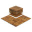 Carreaux de terrasse en teck emboîtables 12 po x 12 po Bare Decor, ensemble de 10 pieds carrés