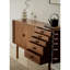 Armoire d'appoint simple et sophistiquée en bois massif