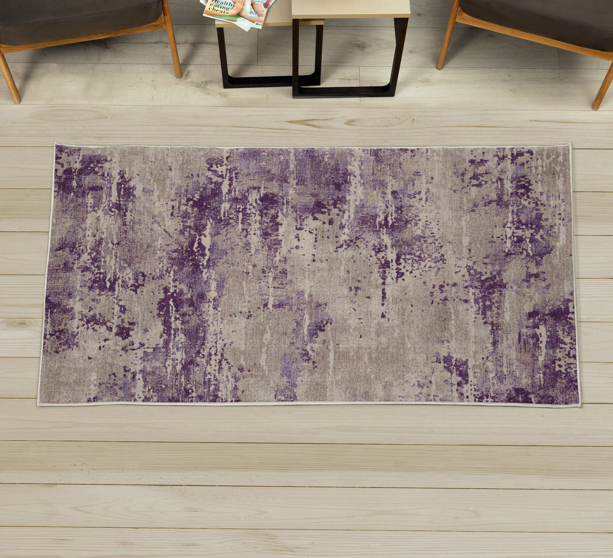 Rectangular Durable Rubber Indoor/Outdoor Mat - Pick Your Plum