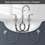 2-handle Bathroom Faucet with Drain Assembly-90273195