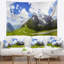 Paysage, vallée, Alpes françaises, tapisserie panoramique-28487375