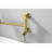 Pot Filler Faucet Wall Mount - Brass, Gold Color, Double Handles, Splash- Modern Brass Mount, Gold, Finish
