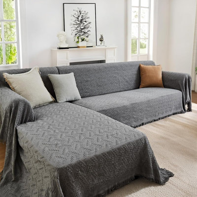 Housse de canapé en L pour canapé modulaire en forme de L 2 pièces