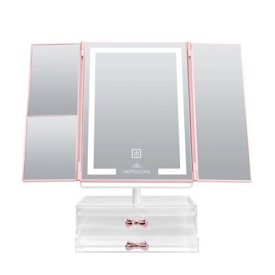 Miroir de maquillage à trois volets Impressions Vanity Liora