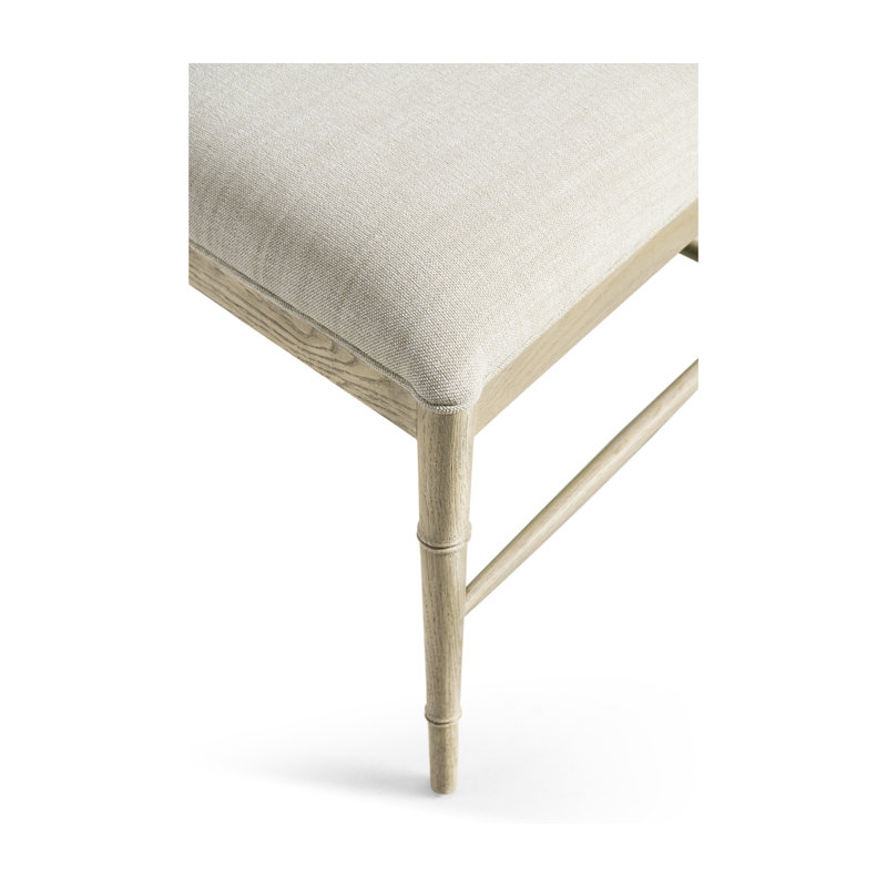 Saros Upholstered Dining Chair, Stripped Oak