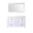 Espresso Double Bath Vanity 60 in. W x 22 in. D, Cultured Marble Top, and 58 in. Mirror-1741101774