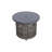 Chamari Round Steel Propane Smokeless Fire Pit Table with Hidden Fuel Tank-167324027