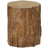 Javeah Tree Stump Stool, Decorative Side Table With Round Tabletop, Concrete End Table With Wood Grain Finish, For Indoors And Outdoors-1130733264
