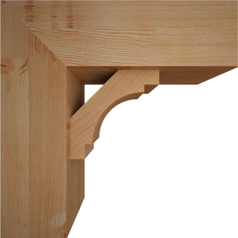 Support Merced Block avec support décalé, 20 po x 20 po, Sapin Douglas de l 7 1/2 (lisse)