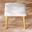 Meuble-lavabo à DEL avec 4 tiroirs, conception cannelée et tabouret en polyuréthane, miroir tricolore à 3 tiroirs en métal brun-brun, température de rangement confortable