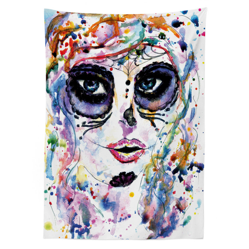 Sugar Skull Tablecloth, 70" x 52"