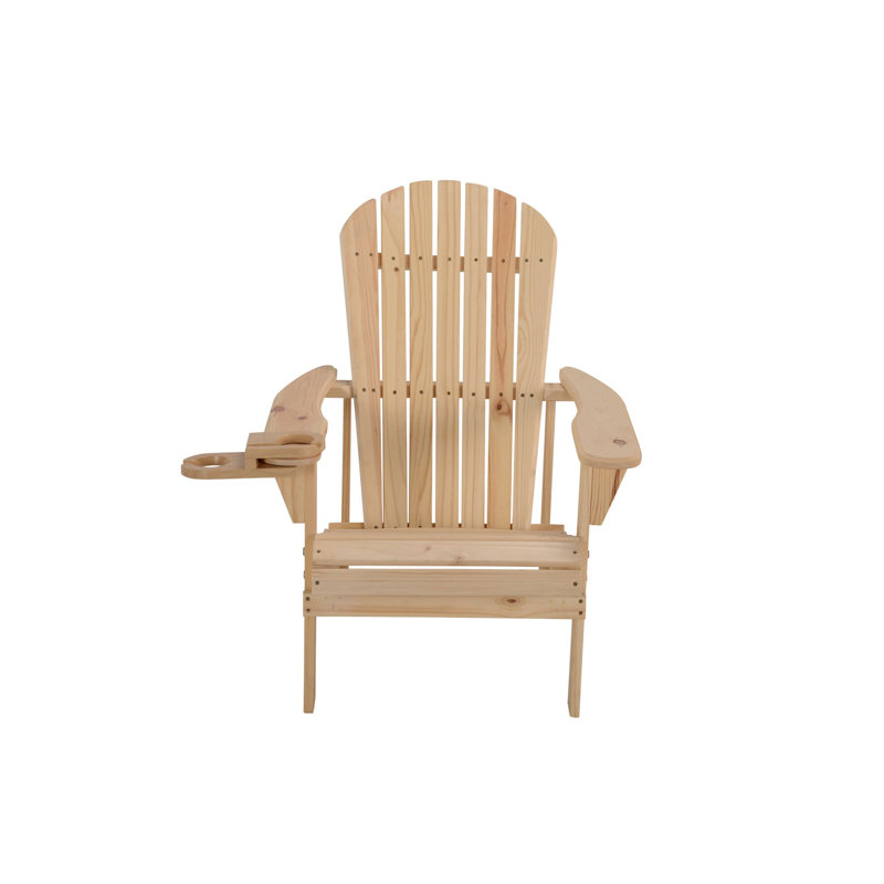 Artiana Pine Outdoor Adirondack Chair, Natural