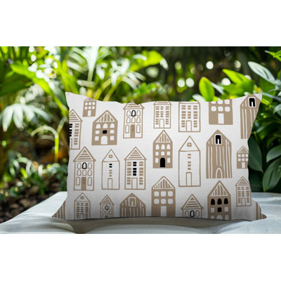 Oreiller rectangulaire réversible intérieur / extérieur Kirk Skandi Street