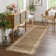 Machine Washable Rug with Rubber Backing Border Design Non-Slip Carpet for Living Room, Bedroom, Dining Room, Office, Playroom