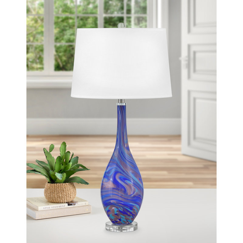 Brescia Ceramic Table Lamp, Purple