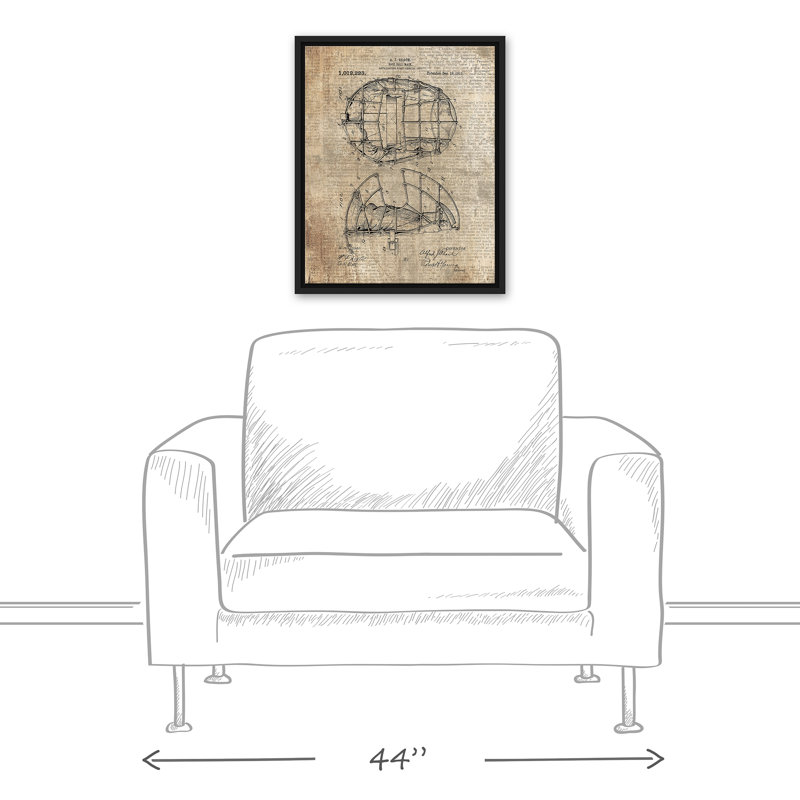 « baseball mask reart », impression sur toile