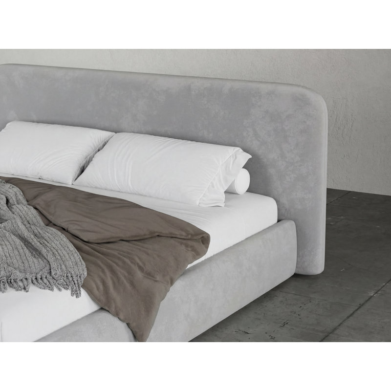 Dearborn King Bed in Contessa Dove Fabric, Queen