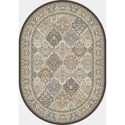 ANCIENT GARDEN 2.7X4.7 OV 57008-3235 BROWN/BLUE