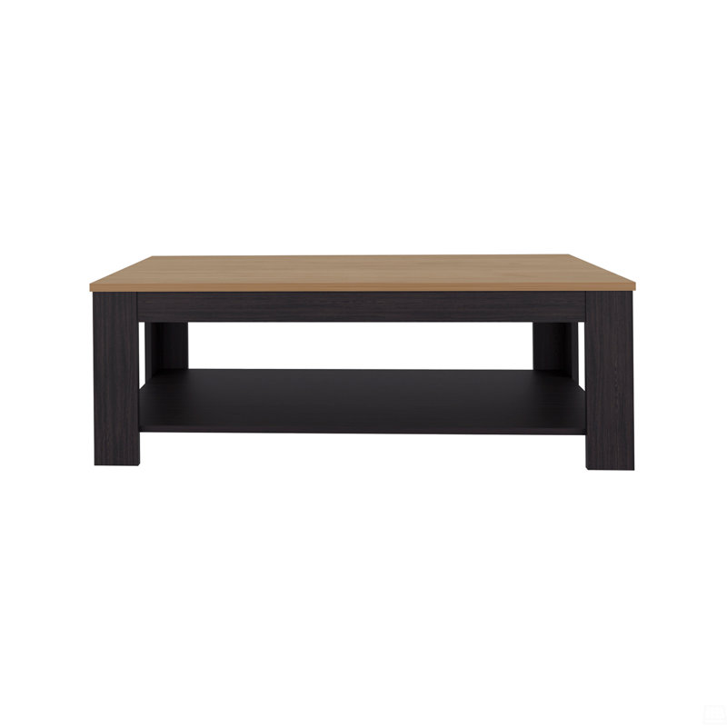 Coffee Table With Open Storage Shelf