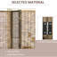 Écrans d'intimité portables 5,5 pi, paravent 4 panneaux. Tissé à la main, bois, pour diviseur de coin de bureau, intimité. Tissé à la main et maison
