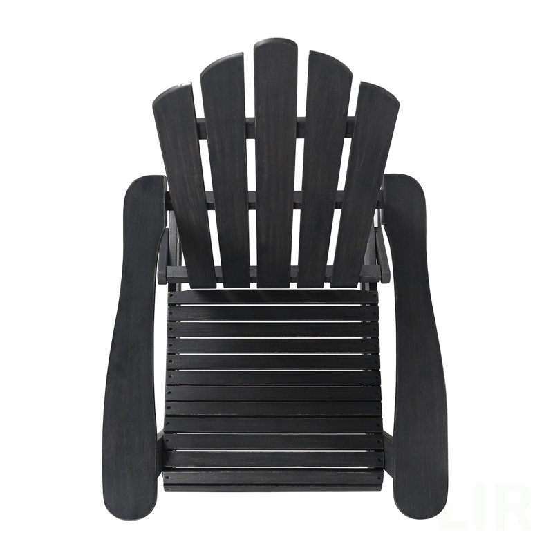 CHAISE ADIRONDack pliable HOLLYWOOD, chaise, Gris foncé