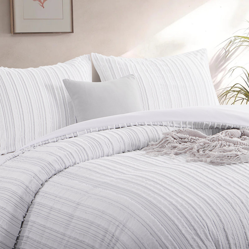 Gray Queen Microfiber Down Alternative Comforter Set