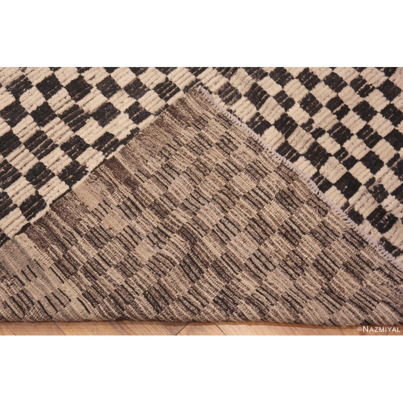 One-of-a-Kind 14'6" X 14'11" New Age Area Rug Black/Cream