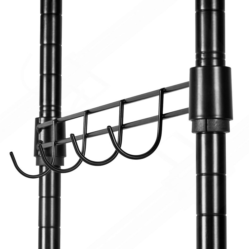 Clothing Garment Rack, Heavy Duty Clothes Rack, Freestanding Clothes Racks With Steel Frame, 800 Lbs Load Capacity Closet Wardrobe With Storage Shelves For Bedroom, Clothing Store, Hallway