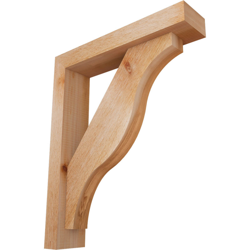 Support Funston Block avec support décalé, 22 X 18, Cèdre rouge occidental de l 4 po (scié brut)