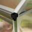 Outsunny Polycarbonate Greenhouse Walk in Slide Door Silver Tone-121411339