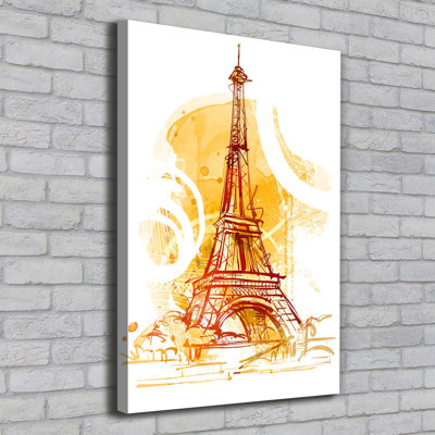 Summer In Paris - Wrapped Canvas Print
