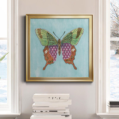 " Butterfly On Blue "