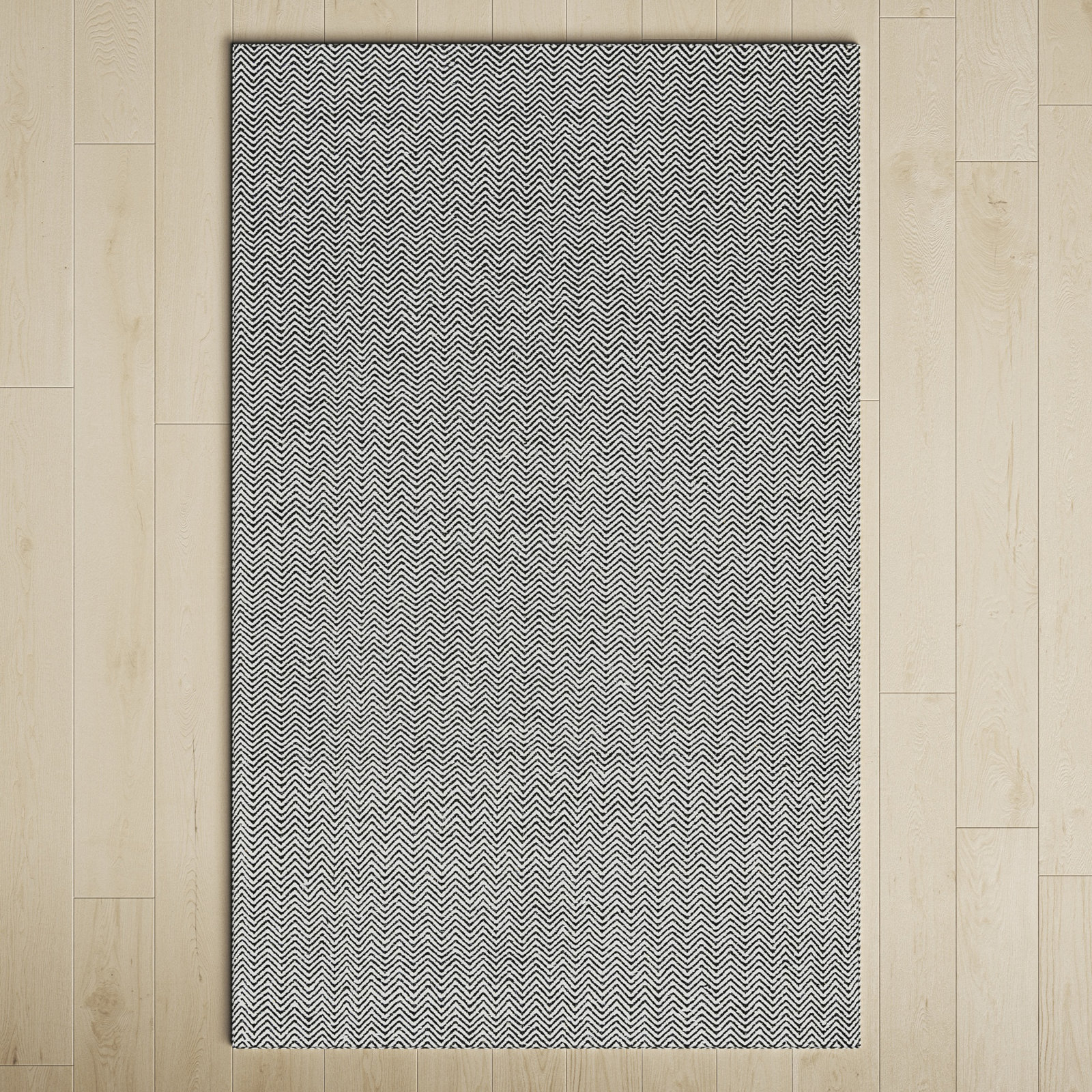 Rita Handmade Wool Rug, Rectangle 5' x 8'