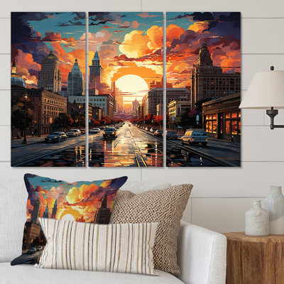 City Kansas In Futur U.S. States & Territories Wall Decor on Metal