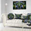 Motif unique de fractale colorée - coussin imprimé abstrait-30719723-30719720