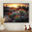 «Succulent Desert Cactus Field Burning Sunset III» - Art mural succulent-904520416-916978679