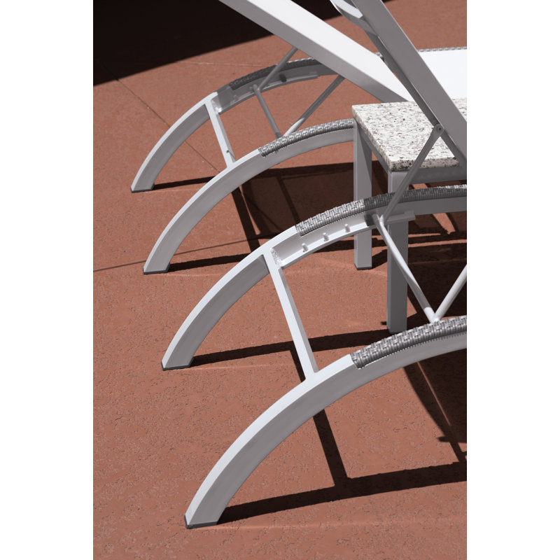 Argento Outdoor Chaise Lounge, Cocoa