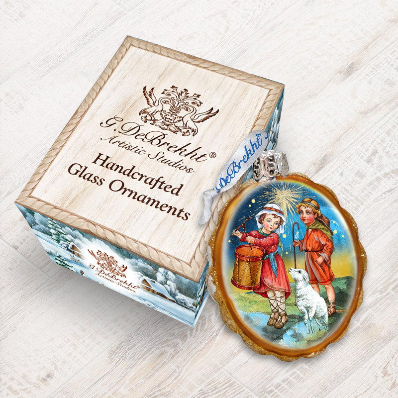Ornement en forme de noël noisette et berger garçon