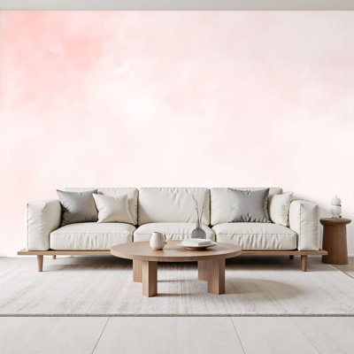 Peel and Stick Wallpaper Pink Pale Millennial Grunge Marble Texture Abstract Wall Murals 69"H x 96"W Removable PVC Wall Paper Self-Adhesive Wall Decor for Bedroom Living Room Home Office