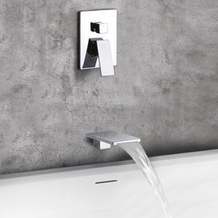 Pop Sanitaryware 6202-6-B Shower Faucet Set with Valve Bathroom High Pressure 35 Setting Dual 2 in 1 Shower System Finish: Matte Black