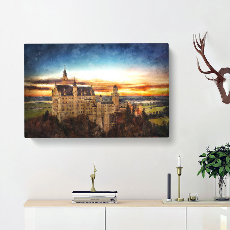 Neuschwanstein Castle - Wrapped Canvas, 40cm H x 60cm W x 3cm D